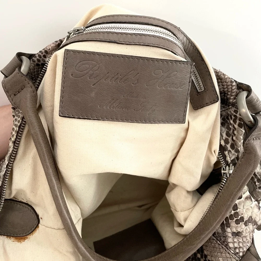 Reptile’s House Snake Print Bag - Picture 2 of 4